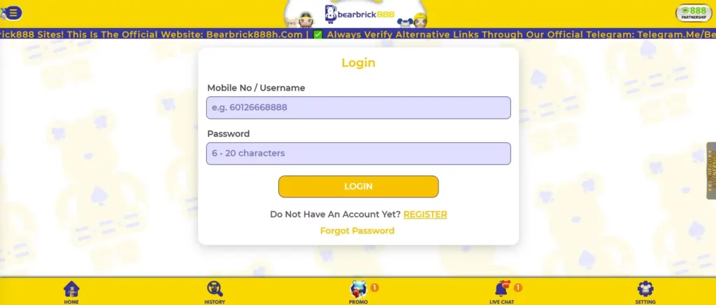 Bearbrick888 Login